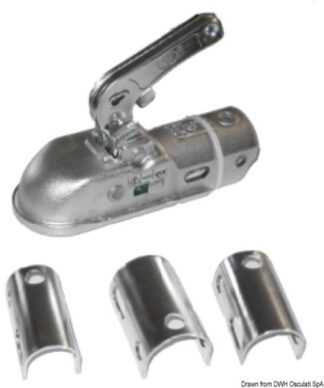 Gancio traino tondo da 35 a 50 cm max 1300 kg 02.010.63 Osculati