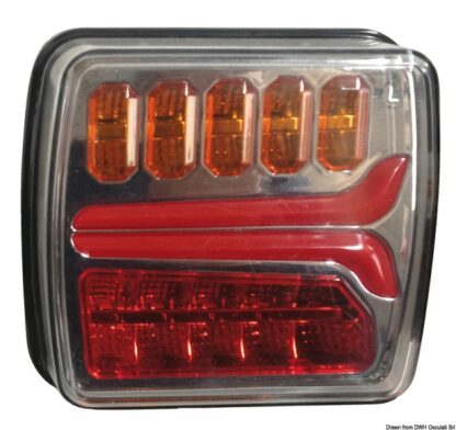 Fanale posteriore destro LED dinamico 02.021.28 Osculati
