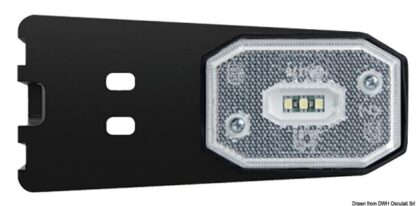 Fanale posizione LED anteriore luce bianca staffa 02.021.41 Osculati