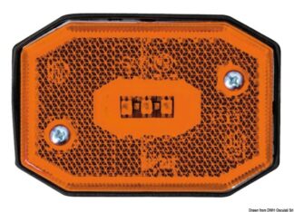 Fanale posizione LED laterale luce arancio 02.021.50 Osculati