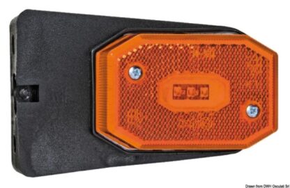 Fanale posizione LED laterale luce arancio staffa 02.021.51 Osculati