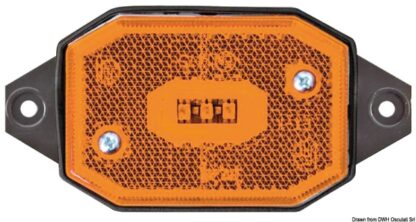 Fanale posizione LED laterale luce arancio staffa 02.021.52 Osculati