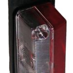 Osculati 02.022.02 Fanale D'ingombro Base Gomma Bianco/Rosso accessori e ricambi elettrici per carrelli portabarche