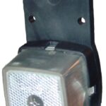 Osculati 02.022.04 Fanale D'ingombro Base Gomma Bianco accessori e ricambi elettrici per carrelli portabarche