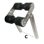 Rullo basculante centrale tubo 40 x 40 mm 02.030.32 Osculati