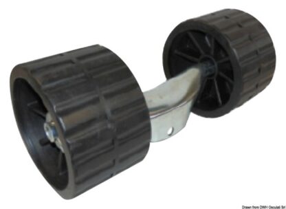 Staffa con rulli oscillanti neri 02.031.51 Osculati