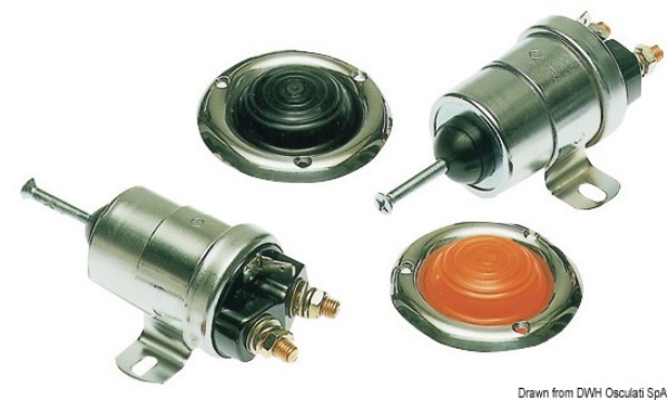 Teleruttore 12 V nero 02.338.00NE Osculati