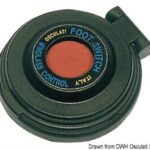 Pulsantiera a pedale rosso/nero 02.342.01 Osculati