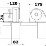 Verricello Italwinch Obi 500 W - 12 V senza campana - barbotin 6 mm 02.408.01 Italwinch