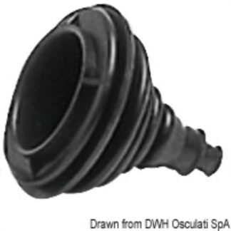 Soffietto passacavi gomma nera 03.412.00 Osculati