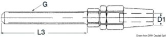 Terminale inox tenditore Ø 3 mm 05.004.06 Osculati