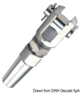 Terminale inox forcella Ø 10 mm 05.408.10 Osculati