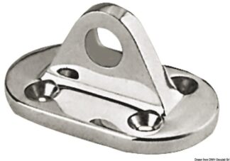 Basetta inox per lifeline occhio 10 mm 05.860.87 Osculati