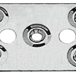 Piastrina fissa cinghie 62x40 mm 06.709.02 Viadana