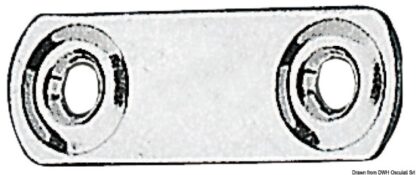 Piastrina fissa cinghie 50x16 mm 06.709.03 Viadana