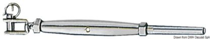 Tenditore inox 8 mm, forcella fissa 07.191.08 Osculati