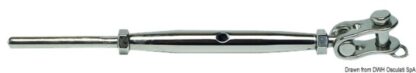 Tenditori inox 6 mm forcella snodata 07.202.06 Osculati