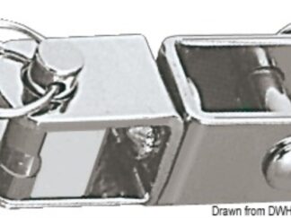 Girella inox pesante 14 x 42 mm 08.071.08 Viadana