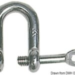 Grillo inox a U asse imperdibile 14 mm 08.220.14 Osculati
