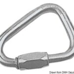 Moschettone a delta con vite 3,5 mm 08.875.03 Osculati