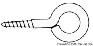 Occhioli inox vite 38 x 4 mm (blister 5 pz) 09.033.03 Osculati