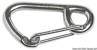 Moschettone grande inox mm 100 09.185.10 Osculati