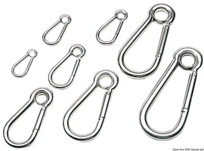 Osculati 09.186.04 Moschettone Inox Occhio Mm 4