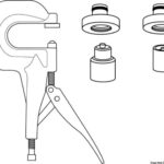 Osculati 10.300.10 Pressa Bottoni Q-Snap bottoni occhioli ed accessori di fissaggio