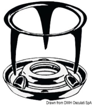 Bottone femmina+maschio in ottone 10.305.00 Osculati