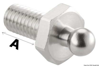 Bottone maschio Loxx Inox vite + dado 10.442.10 Schaeffertec