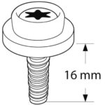 Bottoni universali CAF-COMPO nero filetto lungo 10.501.41 Caf