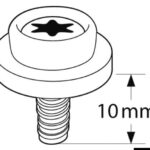 Bottoni universali CAF-COMPO bianco filetto corto 10.502.11 Caf