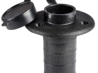Basetta plastica nera incasso piano 2 contatti 11.000.04 Osculati