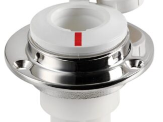 Basetta dritta incasso inox cappuccio b.co x aste 11.000.05 Osculati