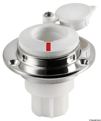 Basetta dritta incasso inox cappuccio b.co x aste 11.000.05 Osculati