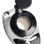 Osculati 11.000.10 Basetta Angolata A Incasso Inox Cappuccio Nero luci 360 e aste luminose a led omologate rina per imbarcazioni fino a 50 m visibilita 2 nm