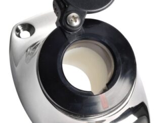 Basetta angolata a incasso inox cappuccio nero 11.000.10 Osculati