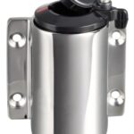 Basetta a parete inox cappuccio nero 3 contatti 11.000.12 Osculati