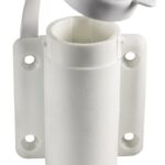 Osculati 11.000.17 Basetta Nylon Bianca A Parete 2 Contatti luci 360 e aste luminose a led omologate rina per imbarcazioni fino a 50 m visibilita 2 nm