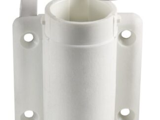 Basetta nylon bianca a parete 2 contatti 11.000.17 Osculati