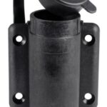 Basetta nylon nera a parete 3 contatti 11.000.16 Osculati