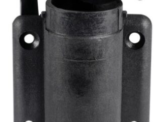 Basetta nylon nera a parete 2 contatti 11.000.18 Osculati