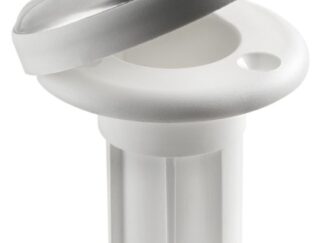Basetta bianca incasso cappuccio inox 3 contatti 11.000.23 Osculati
