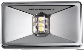 Fanale rettangolare Mouse Stern corpo inox 11.036.22 Osculati