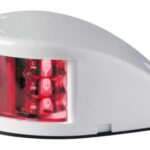 Fanale di via Mouse Deck rosso corpo ABS bianco 11.037.01 Osculati
