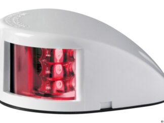 Fanale di via Mouse Deck rosso corpo ABS bianco 11.037.01 Osculati
