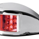 Fanale di via Mouse Deck rosso corpo inox 11.037.21 Osculati
