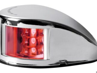 Fanale di via Mouse Deck rosso corpo inox 11.037.21 Osculati