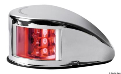 Fanale di via Mouse Deck rosso corpo inox 11.037.21 Osculati