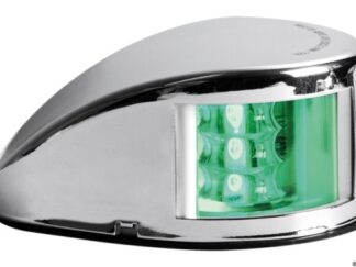 Fanale di via Mouse Deck verde corpo inox 11.037.22 Osculati